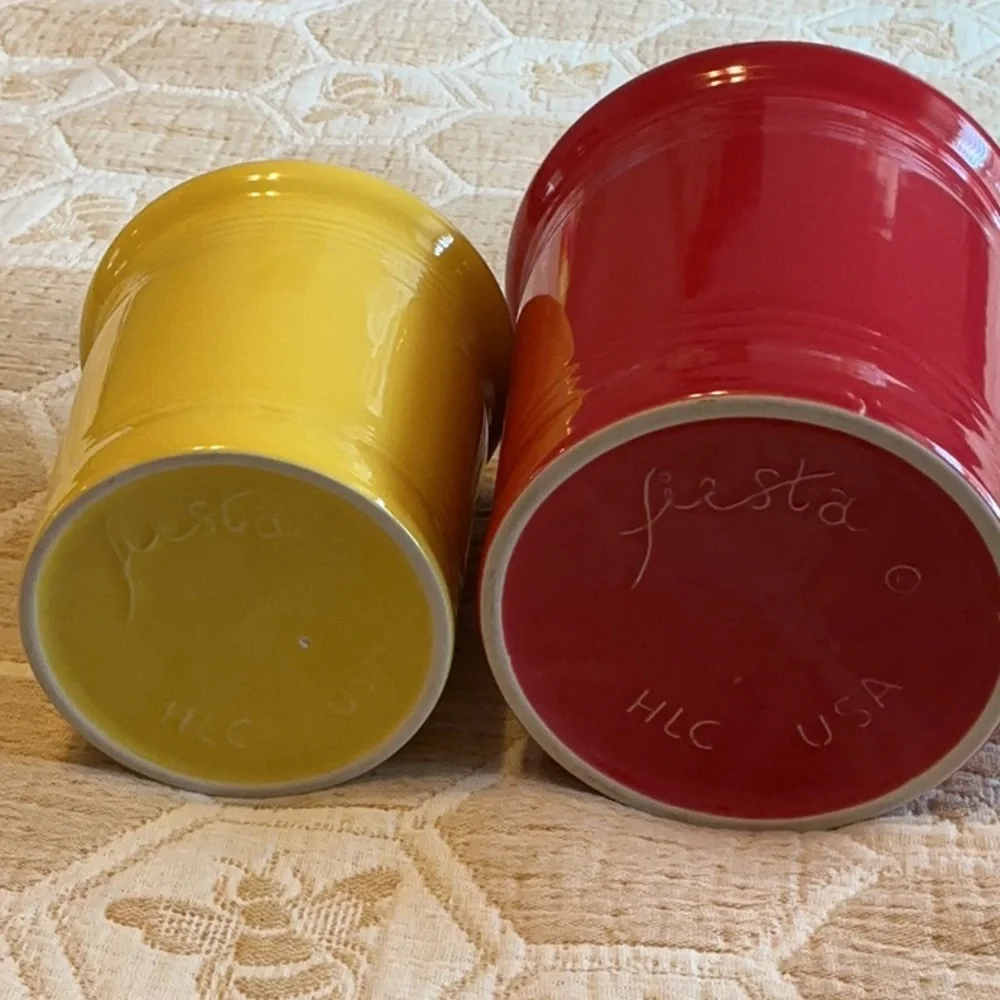FIESTA WARE CANISTERS W LIDS - Picture 2 of 4